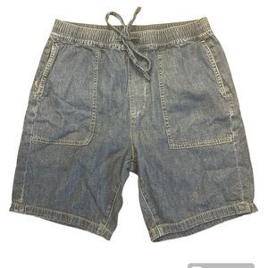 7 for All Mankjnd Jean Short with Stretch Waist and Tie
